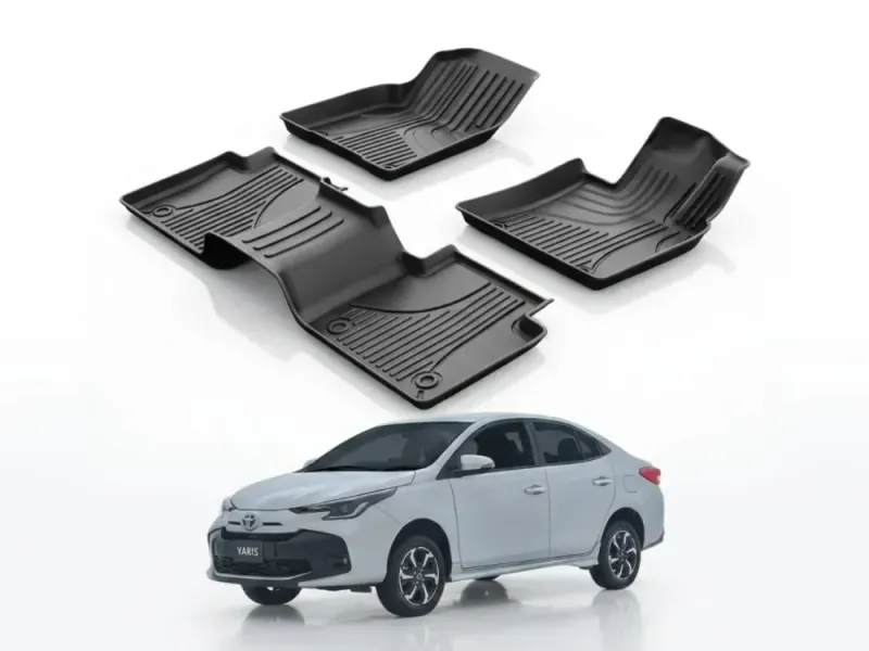 Toyota Yaris 2020-2026 TPE Floor Mats Premium