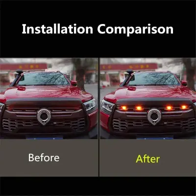Universal Amber Grill Lights 4PCS – LED Front Grill