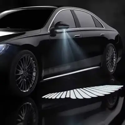 Angel Wings LED Car Light Door Mirror Glow Pakistan – CrazzyCars.pk