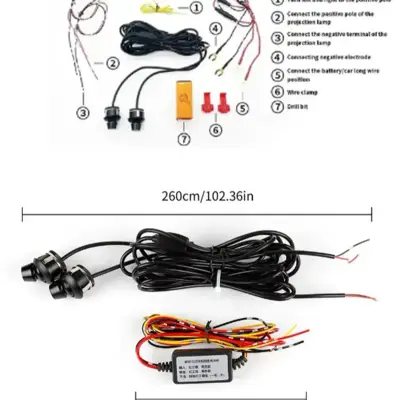 Universal Angel Wings LED Car Light RGB Decorative