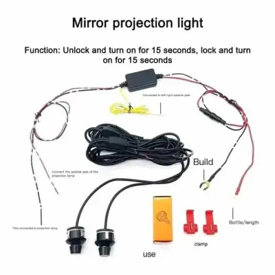 Universal Angel Wings LED Car Light RGB Decorative