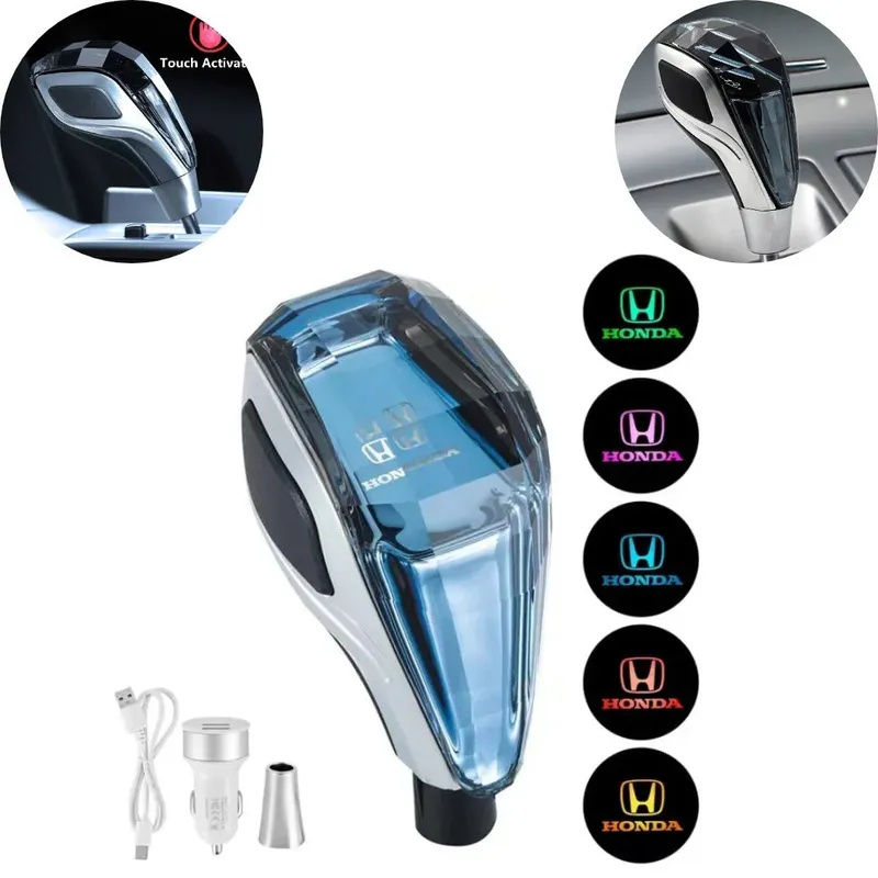 Universal Crystal LED Gear Knob – Touch Activated Premium Car Shifter