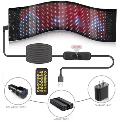 LED Matrix Display Panel Car Window Programmable Text Pakistan – CrazzyCars.pk
