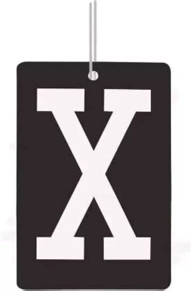 X Card Car Hanging Air Freshener Rear Mirror Perfume