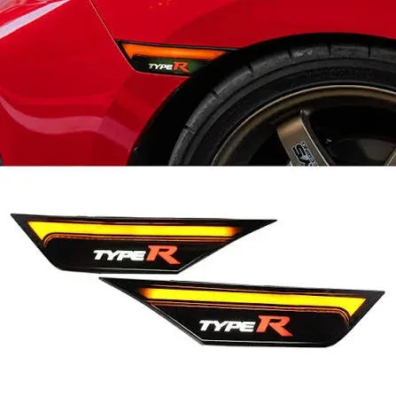 Honda Civic Type R Side Markers Fender Indicator Lights 2016-2021