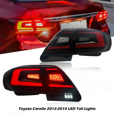 Toyota Corolla Lava Style Tail Lights 2012-2014